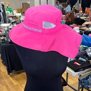 Vibrant Pink Wide-Brimmed Sun Hat